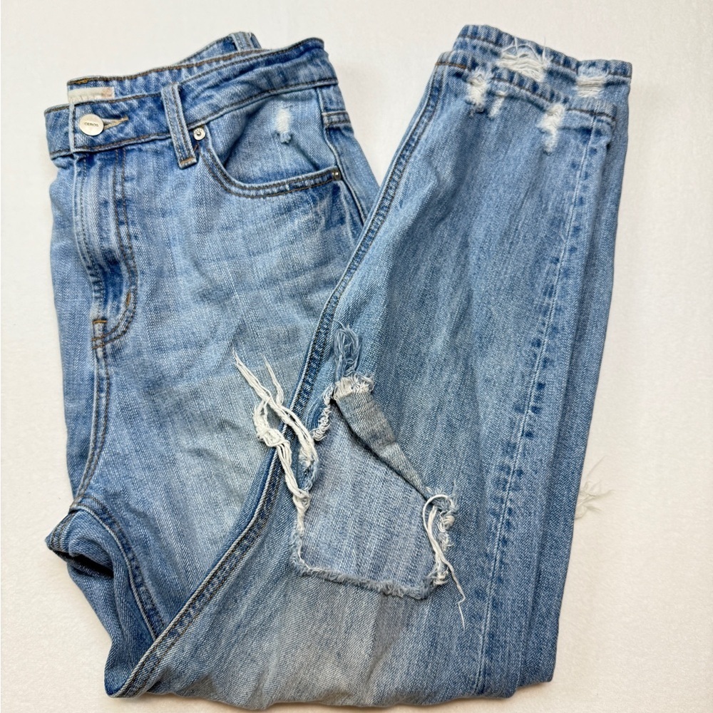 Altar'd State Size 29 Boyfriend Jeans with Distressed Details